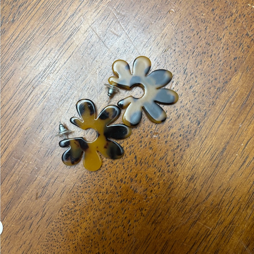 Floral Tortoiseshell Earrings